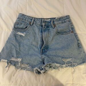 Zara size 4 high waisted jean shorts!